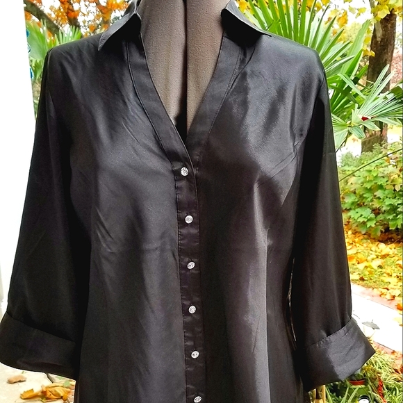 Blue Diamond Tops - Blue Diamond Dressy Button Down